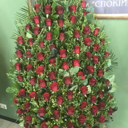 Венки из живых цветов_31