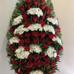 Венки из живых цветов_34